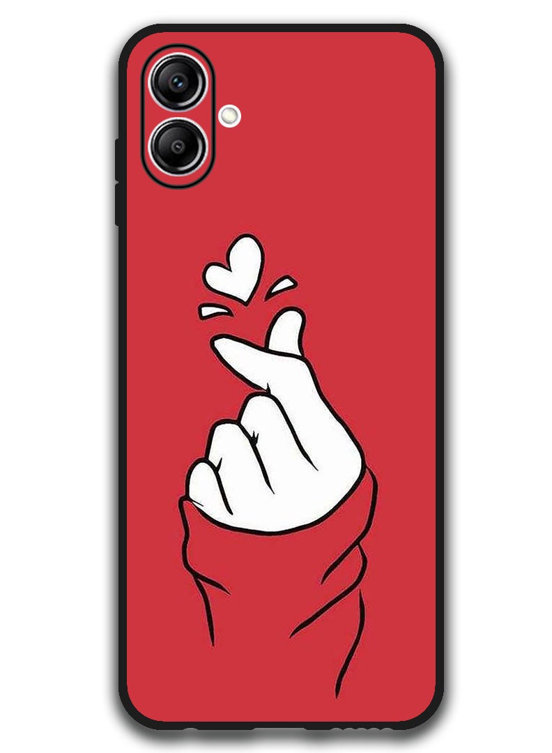 Theodor Case Compatible with Samsung Galaxy A07 6.7 Inch Protection Shockproof Bumper Cover Snap Love Red - Image 1